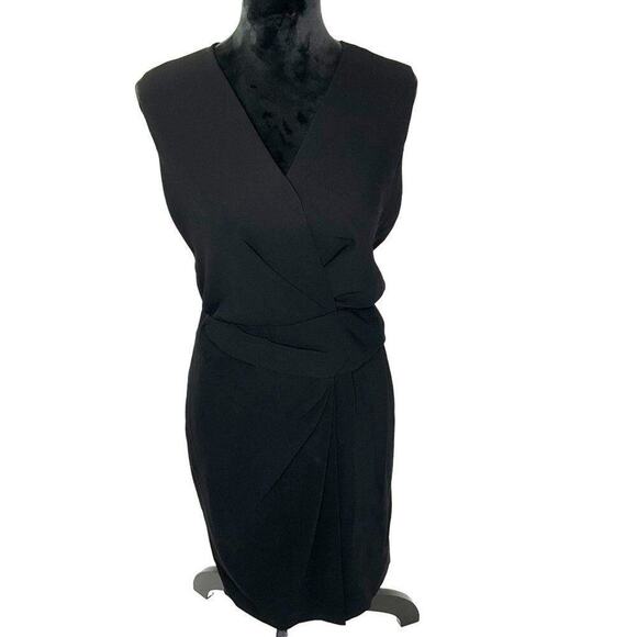 Diane Von Furstenberg Sleeveless Knee Length Black Dress Size 4 - Picture 2 of 7